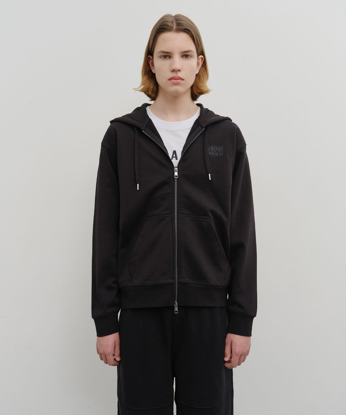 SATUR Teo Cotton All Day Hood Zip-up | WY Store
