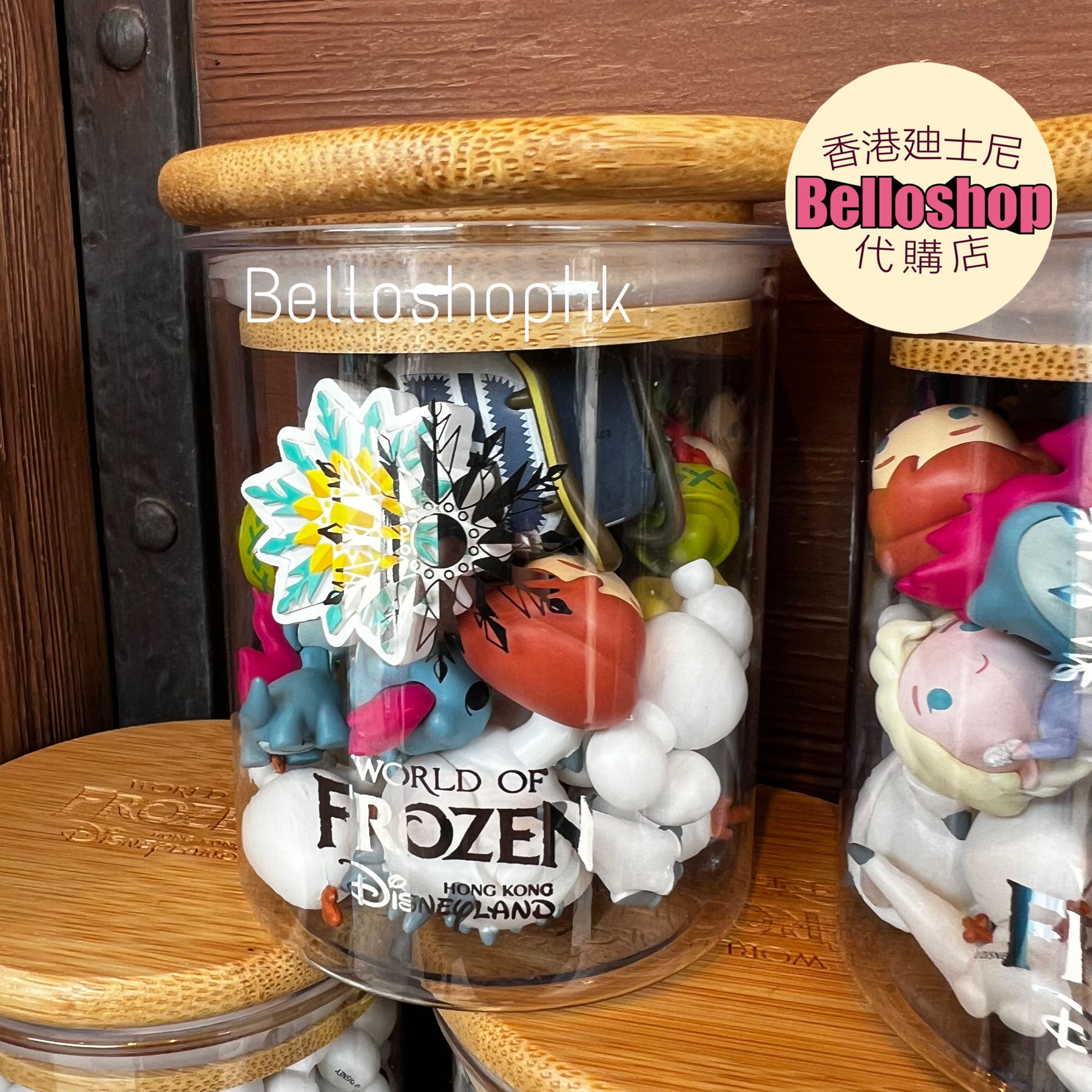 HKDL - Frozen World Exclusive Adel Themed Figurine Glass Bottle