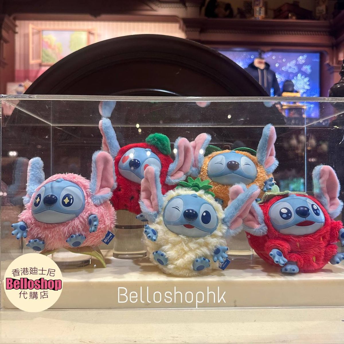 HKDL - Stitch “ Fruit Frenzy “ Mystery Plush Keychain (Release