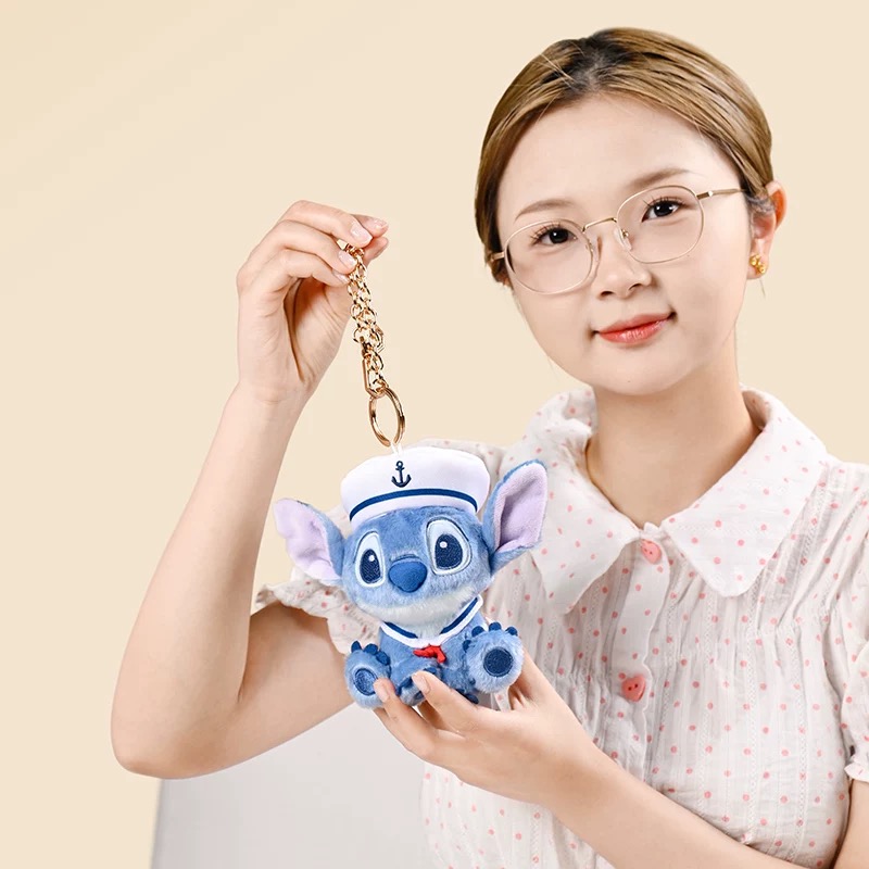 Other / Potdemiel - Stitch Fluffy Plush and Plush Keychain