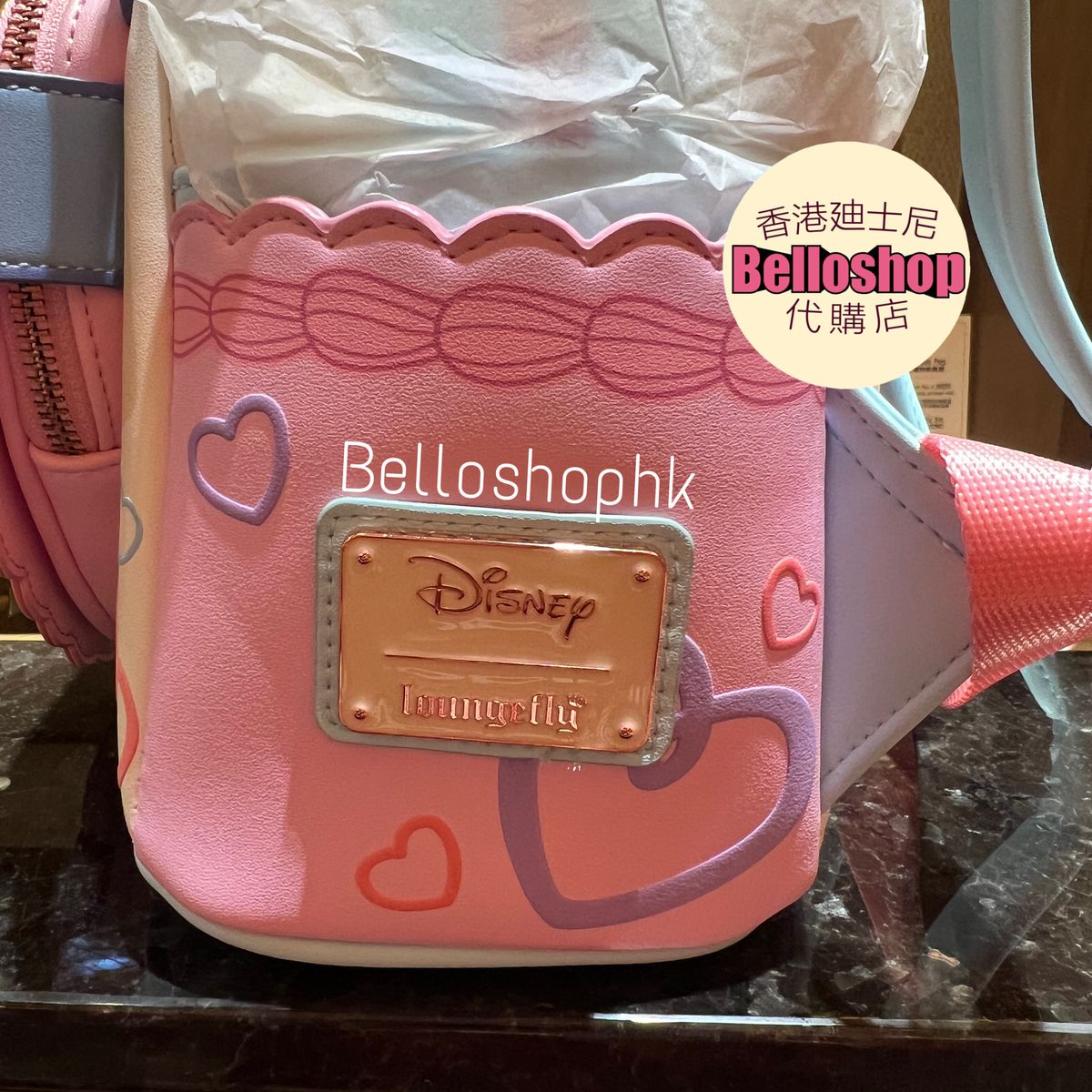 HKDL - Loungefly Stitch & Angel Be Mine Mini Backpack 