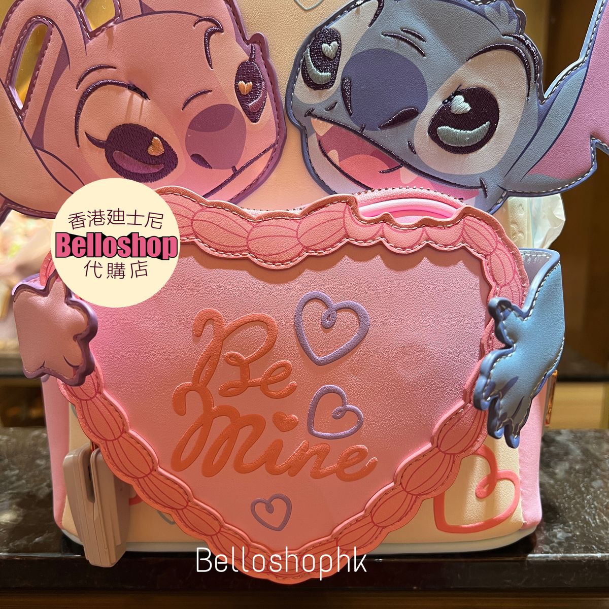 HKDL - Loungefly Stitch & Angel Be Mine Mini Backpack  display picture 2