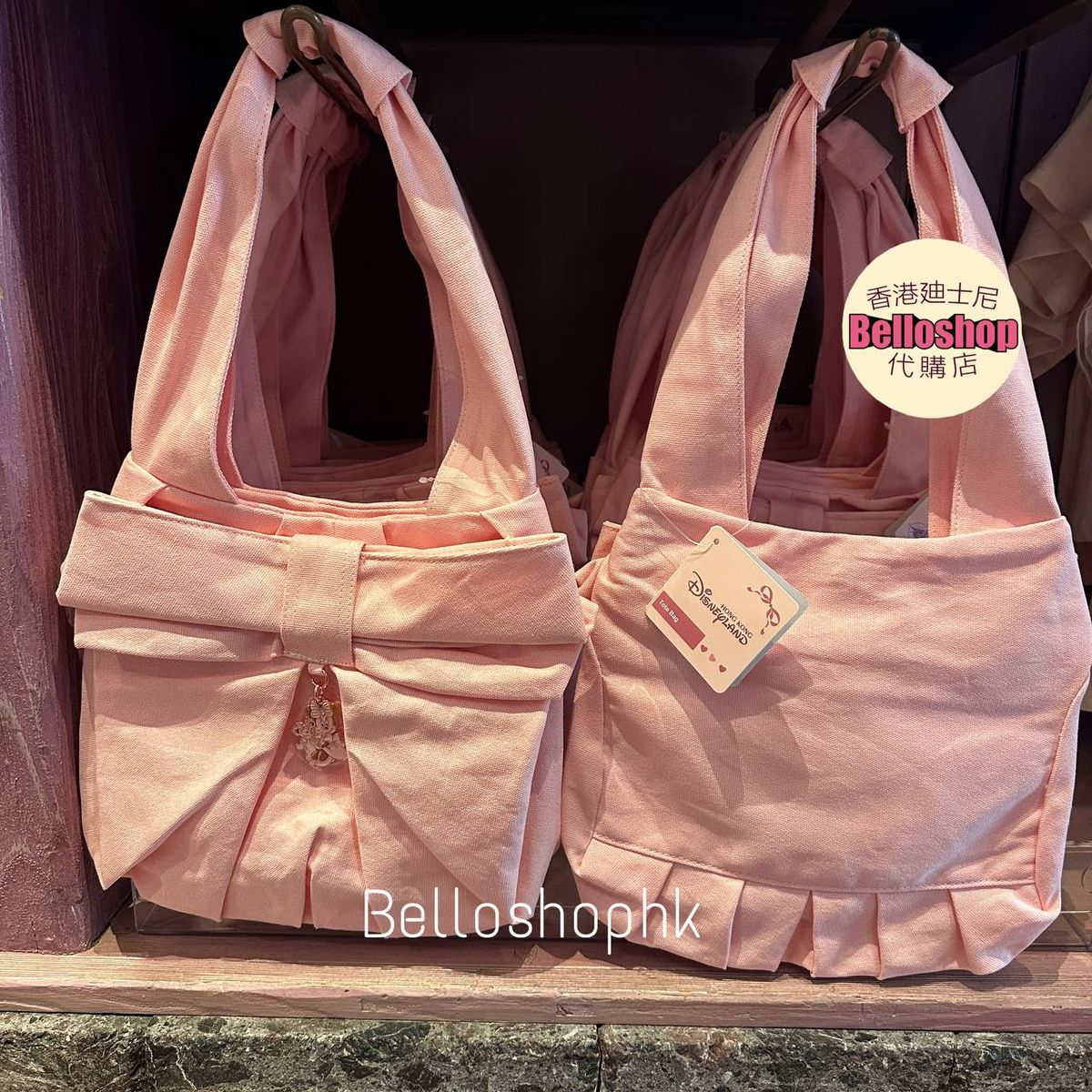 HKDL - Minnie Mouse and ShellieMay Ribbon Tote Bag “My Sweet 