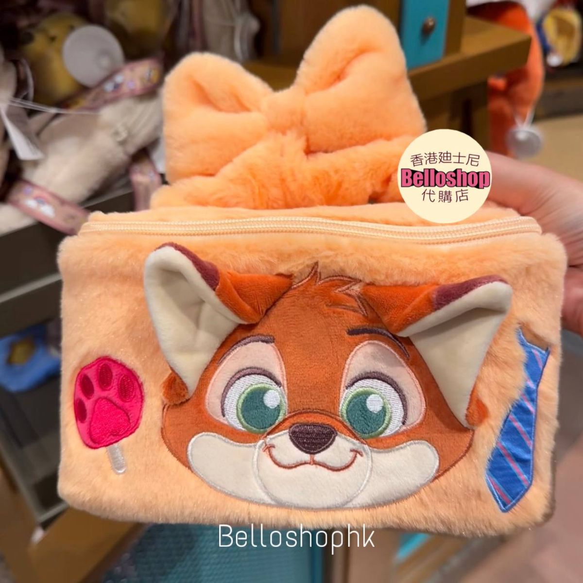 SHDR - Zootopia Nick Wilde Plush Vanity Pouch (Release Date : 06
