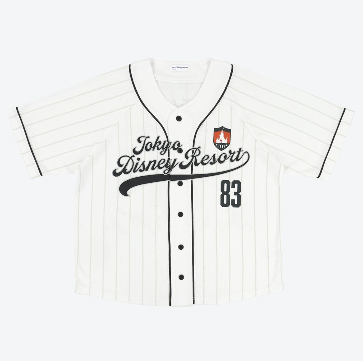 Tokyo Disney Resort ベースボールシャツ 83 TDR - Mickey Mouse Striped Baseball Jersey (White) (Release Date