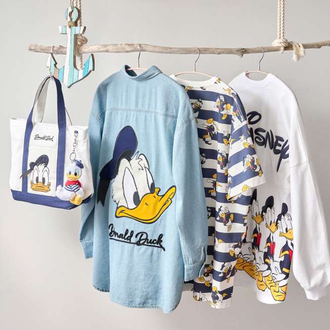 DONALD FASHION 2026 ドナルドTシャツ・デニムシャツセット JDS - Donald Long-Sleeve Denim Shirt, Blue 