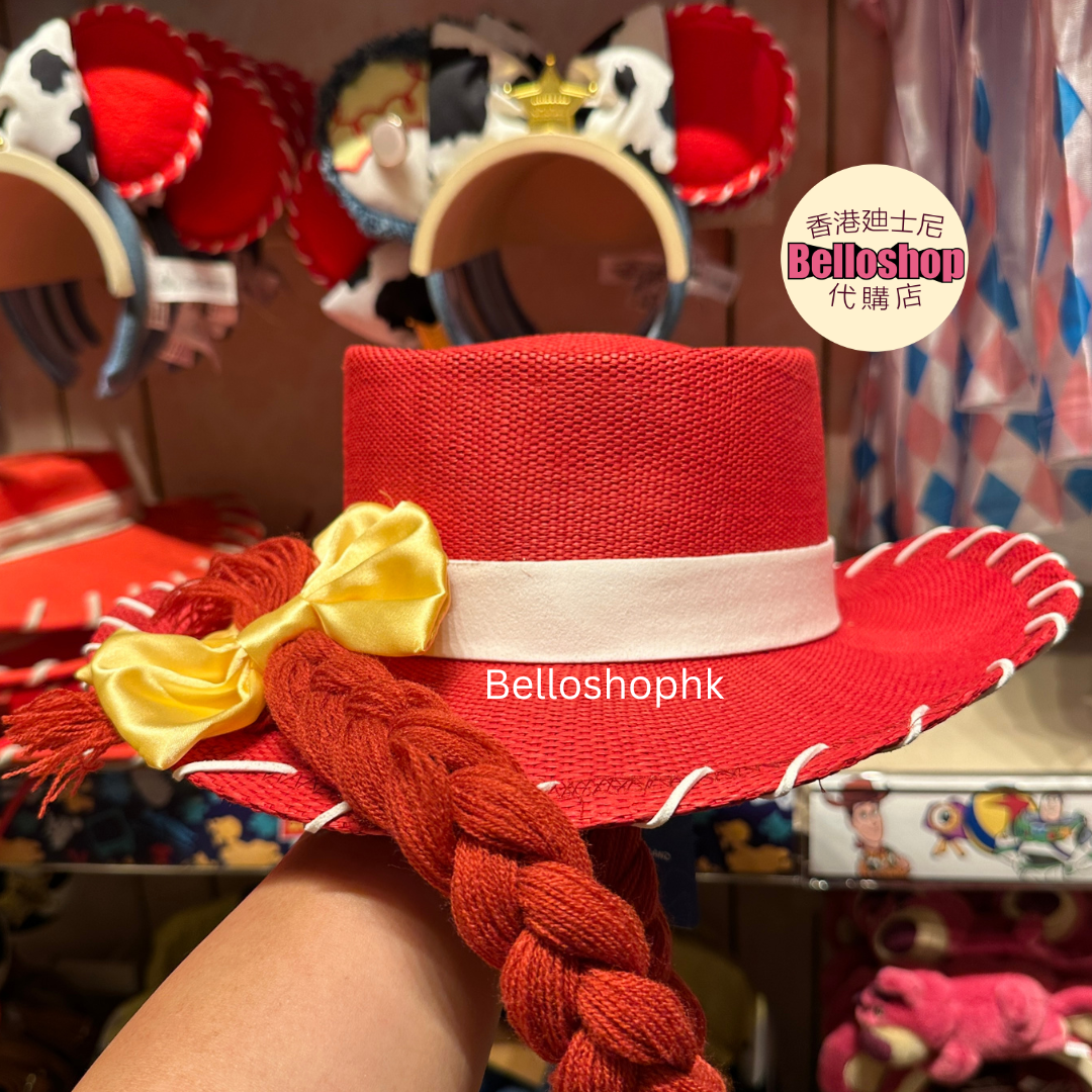 HKDL - Jessie Cowboy Straw Hat with Braid for Adult 