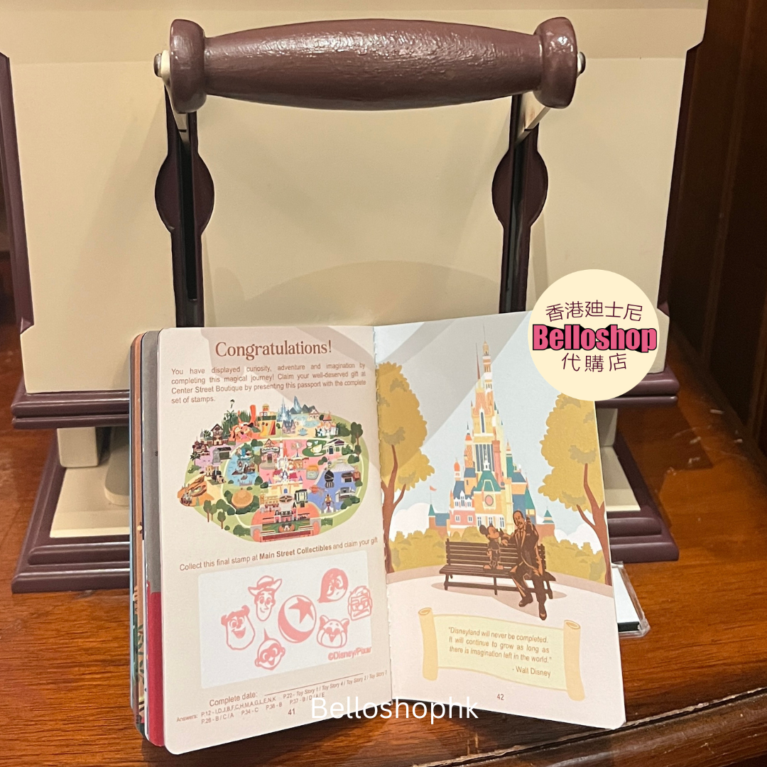 HKDL - Magic Passport (Full Stamped with One Random Pixar