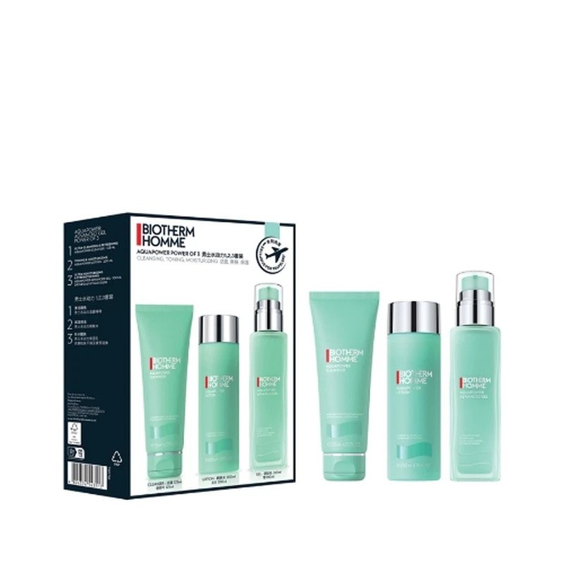 BIOTHERM HOMME T-PUR POWER OF 3 トライアルセット Biotherm 男士清爽控油三件套裝T-Pur Power of 3 Set | W Beauty Box